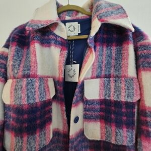 Lili Sidonio Pretty in Plaid Coat size Medium